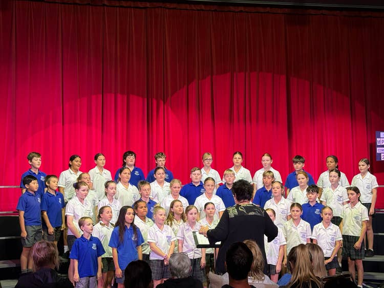Students performing at the Murwillumbah Festival of Performing Arts