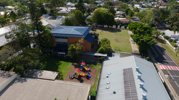 Beautiful picture of the school grounds